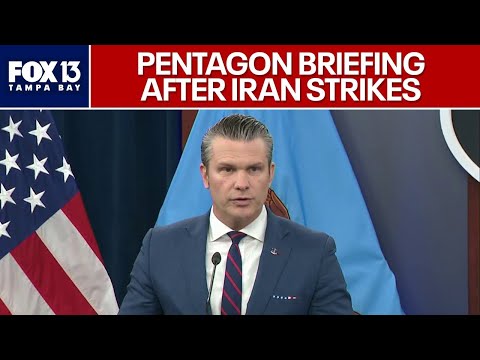 Pentagon briefing after Iran strikes