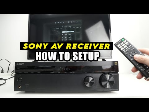 Sony AV Receiver Full TV Setup Guide - Step By Step