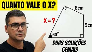 O TRAÇADO AUXILIAR QUE RESOLVE ESSE QUADRILÁTERO