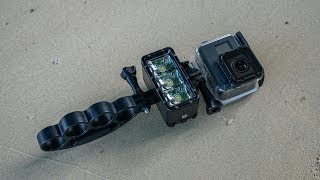 Underwater with the Gopro Hero 6 and 300 lumen LED GoPro light.