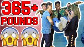 LIFTING 365+ LBS WITH OUR FINGER! (FINGER LIFT CHALLENGE)