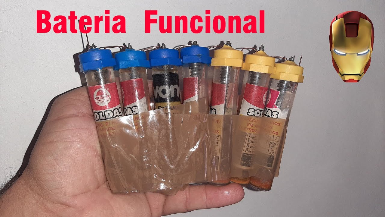 Como Fazer uma Bateria Caseira com Água Salgada 💡