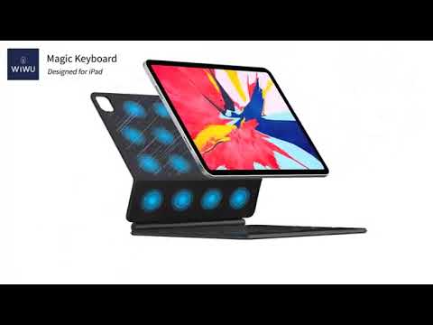 Аксесуар для iPad WIWU Magic Keyboard Bluetooth Wireless Magnetic Attached Stable Black for iPad Air 13 (2024 / 2025) / iPad Pro 12.9 (2018-2022)