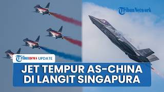 Detik-detik Jet Tempur F-35 AS & J-10C China Unjuk Kemampuan di Singapore Airshow, Pengunjung Kagum