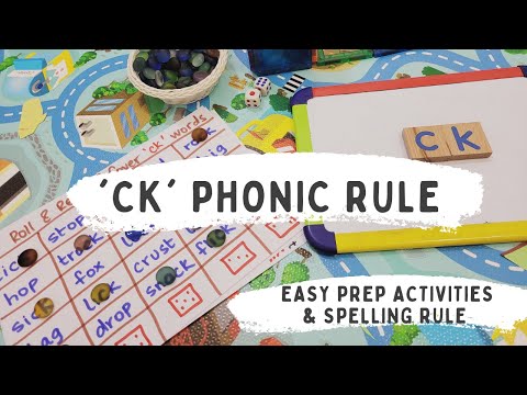Phonic Rule 'ck' | Spelling rule and easy prep activities | Phonic lesson | thehbirdies