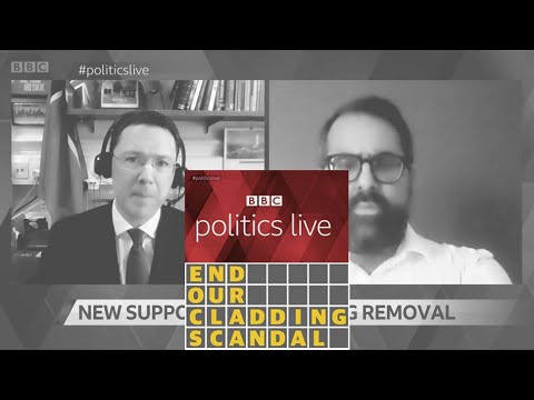 Cladding Crisis Funding - Giles Grover Manchester Cladiators - BBC Politics Live - 10/02/21
