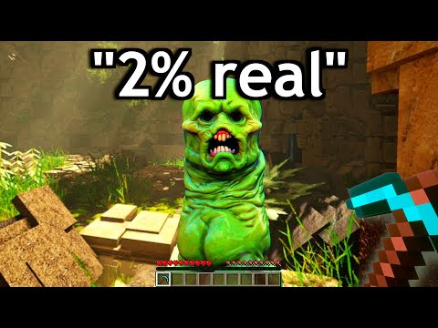 realistic minecraft be like