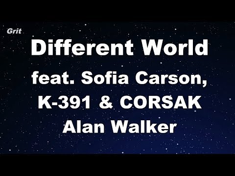 Different World feat. Sofia Carson, K-391 & CORSAK - Alan Walker Karaoke 【With Guide Melody】