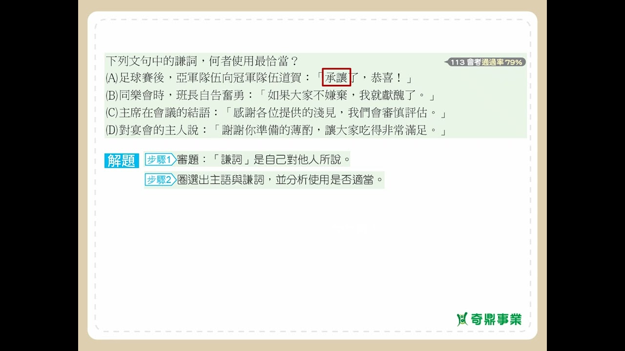 第4單元 應用文(一)	P.51	透視會考第1題