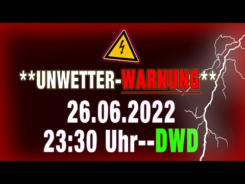 ⚠️AKUTE UNWETTER-WARNUNG | Starkregen, Hagel, Sturmböen bis 100km/h