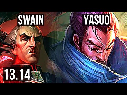SWAIN & Jarvan IV vs YASUO & Alistar (ADC) | 3.4M mastery, 8/1/9, 1900+ games | EUW Master | 13.14