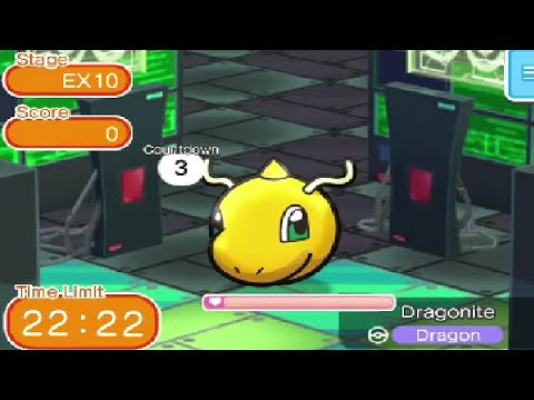 Pokemon Shuffle Mobile - Expert Stage 10 Dragonite - Mega evolution showcase