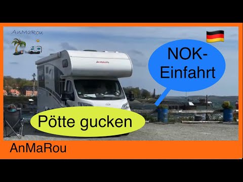 🇩🇪 Kiel Förde-NOK Wohnmobilstellplatz Blick Hafenbesichtigung NOK Schleswig-Holstein