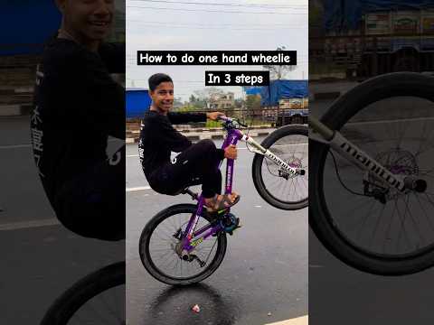 How to do one hand wheelie 😈#mtbcyclestunt #stunt #stuntcycle #mtbwheelie #cycle #mtbstunt#stuntbike