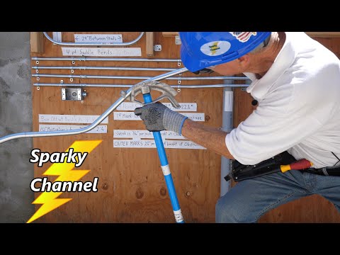 Box Offsets, 3 Point Saddle Bend, Parallel EMT Bends and Concentric 90° Stubs all in One Conduit