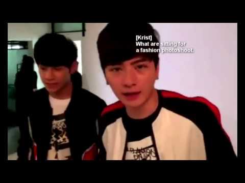 Once Singto & Krist on the fashion sets in Shanghai 20170421 via GMMTV live