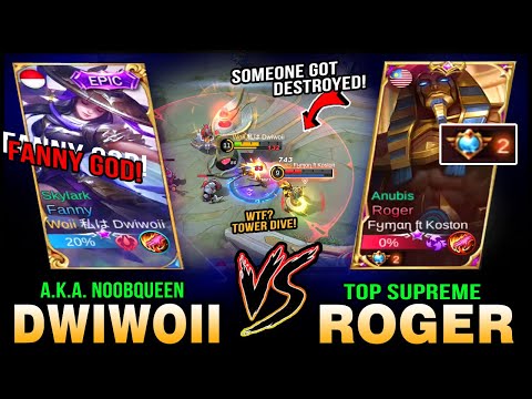 Dwiwoii (Fanny God) vs. Top Supreme Roger! Someone Got Destroyed ~ Mobile Legends