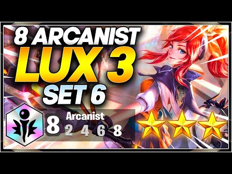 8 ARCANIST LUX 3 ⭐⭐⭐ TFT SET 6 PBE Guide I Teamfight Tactics SET 6 PBE emilyywang