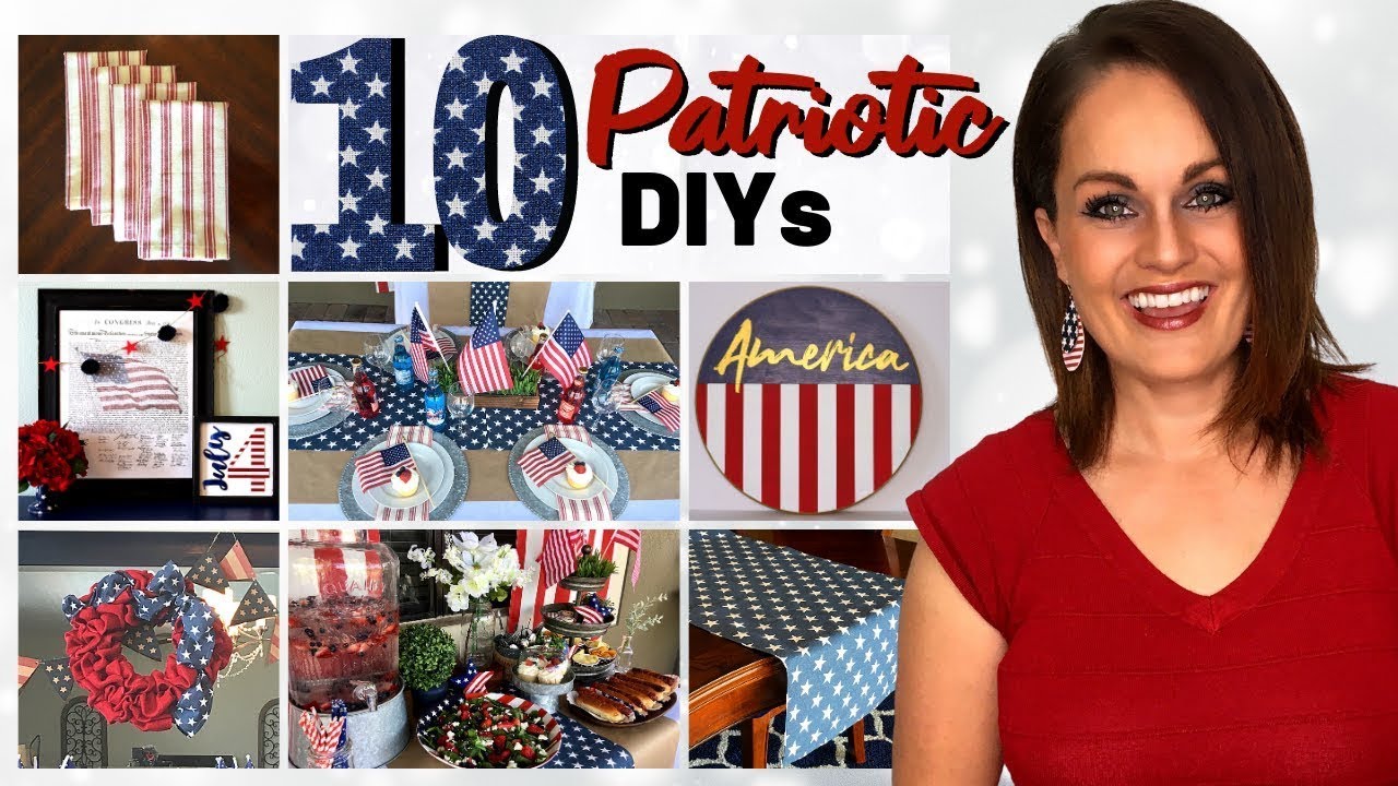 ⭐Absolute TOP 10 Best Patriotic DIY Decor Ideas On a Budget!