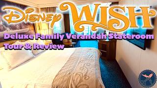 Disney Wish | Deluxe Family Oceanview Stateroom with Verandah 6134 | Room Tour & Review
