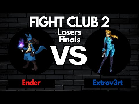 FIGHT CLUB 2: SSF2 Losers Finals - Ender (Lucario) vs Extrov3rt (Zero Suit Samus)