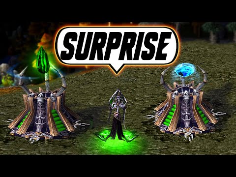 Here's how I fast expand after some light TOWER RUSH harassment - WC3 - Grubby