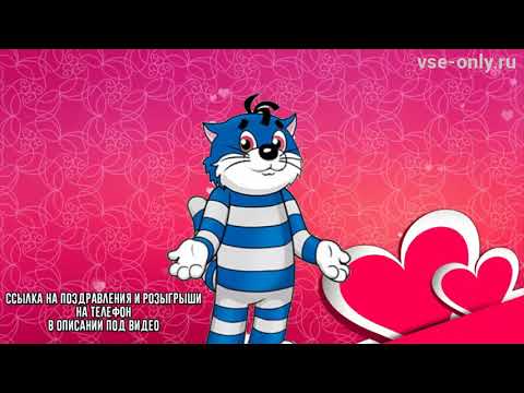 Красивое признание в любви девушке от кота матроскина!