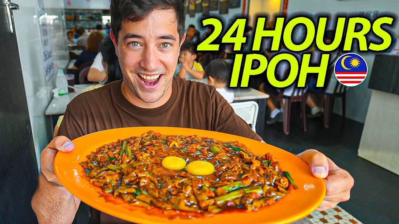 24 Hours of MALAYSIAN STREET FOOD in Ipoh 🇲🇾 MOONLIGHT Noodles, CHICKEN Rice & More!