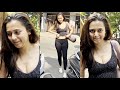 Tejasswi Prakash Spotted At Yoga Classes In Bandra