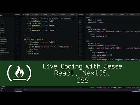 React, NextJS, CSS - Live Coding with Jesse