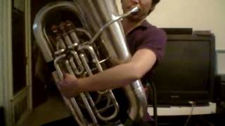 Playing Miles Davis' "Oleo" whole solos by JAZZ TUBA