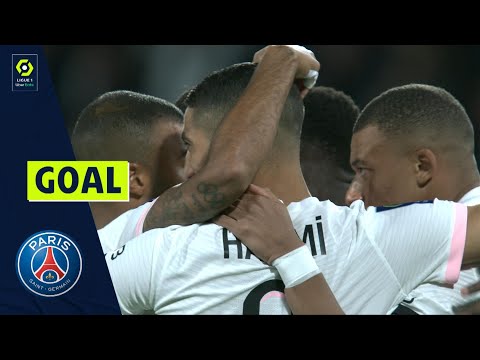 Goal Achraf HAKIMI (5' - PSG) FC METZ - PARIS SAINT-GERMAIN (1-2) 21/22