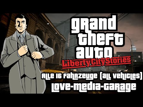 Grand Theft Auto Liberty City Stories - Love-Media-Garage Fahrzeuge (all Love-Media-Garage Vehicles)
