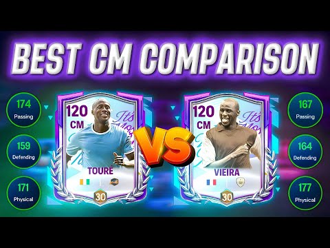 TOURE vs VIEIRA – Best CM for H2H? Clear Your Doubt in 11 Min ⏱️
