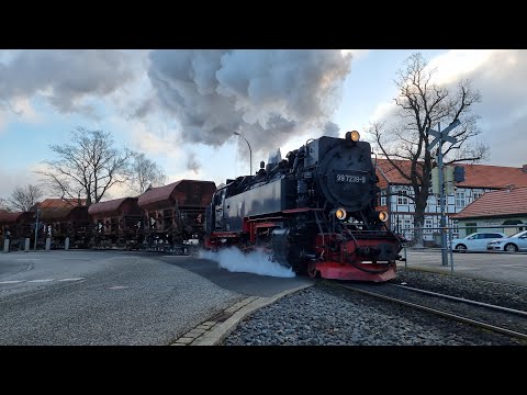 Güterzüge im Harz / Unterwegs mit der 99 7239-9 durch den Harz / Teil 1 / 26.02.2022