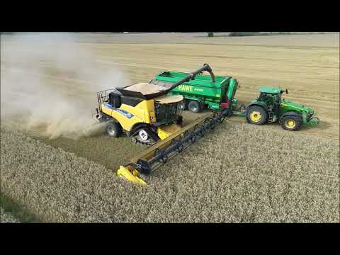 Claas, John Deere, New Holland Getreideernte 2023 in Ostdeutschland