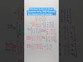 Solving A System Of Linear Equations Using RREF Reduced Row Echelon Form Example Shorts Math