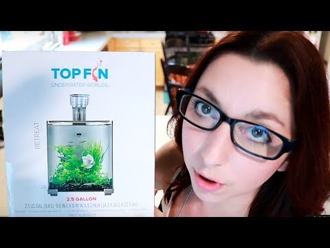 2.5 Gallon Top Fin Retreat Aquarium Unboxing And Set Up