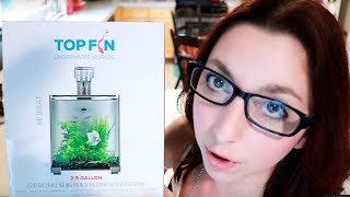 2.5 Gallon Top Fin Retreat Aquarium Unboxing And Set Up