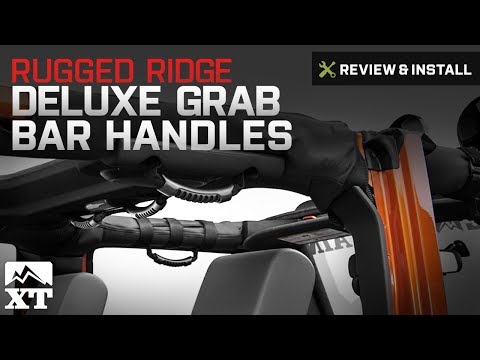 Wrangler Rugged Ridge Deluxe Grab Bar Handles For 2-3" Roll Bars (1987-2017) Review & Install