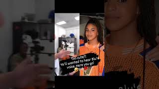 You wanted to hear Blu's voice! Here you go! #renaissance #beyonce #bluivycarter