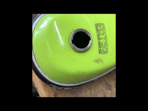 1970 Honda qa50 tank cleaning with x rust 7 part 2