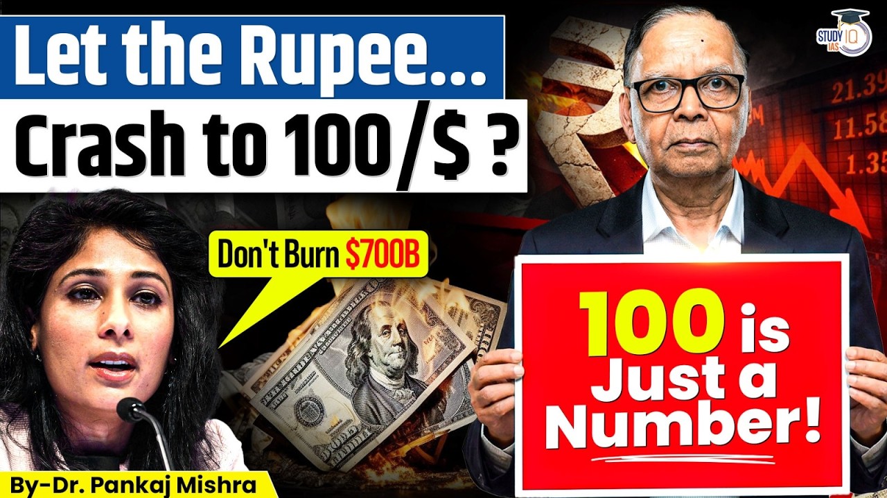 ₹100 per Dollar: Can RBI Really Save the Rupee? | India's Future Is in Danger | StudyIQ