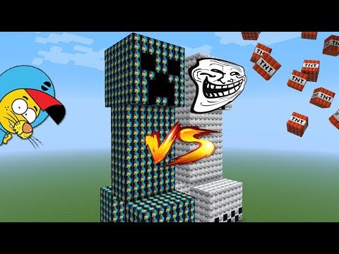 KRAL ŞAKİR VS TROLL CREEPER ŞANS BLOKLARI - Minecraft