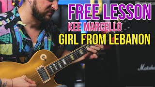 EUROPE (Girl From Lebanon) Guitar Solo and Lesson