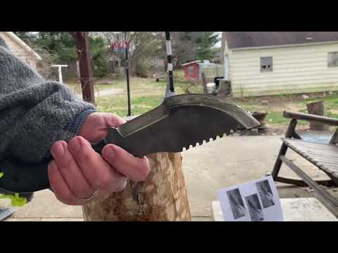 TOPS Tom Brown Tracker knife T-1 series: episode 3 (Chopping, scraping, and handle grips)