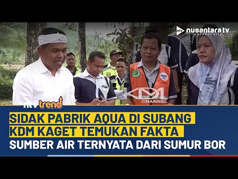 KDM Kaget Sidak Pabrik AQUA di Subang, Temukan Sumber Air Gunakan Sumur Bor | NTV
