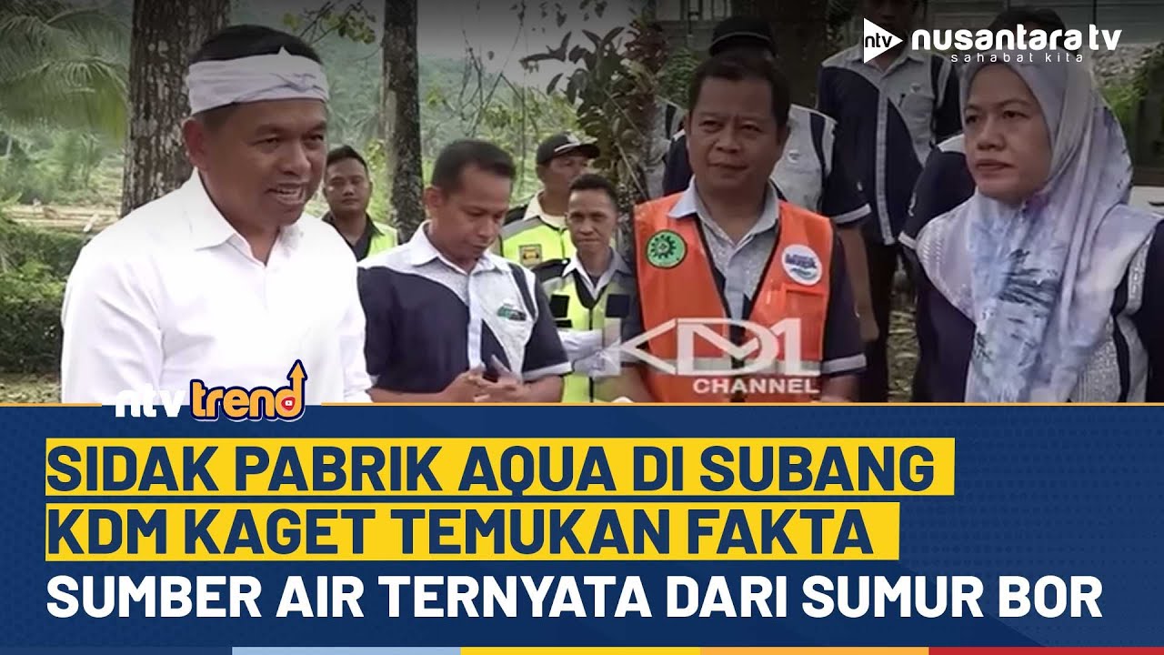 KDM Kaget Sidak Pabrik AQUA di Subang, Temukan Sumber Air Gunakan Sumur Bor | NTV