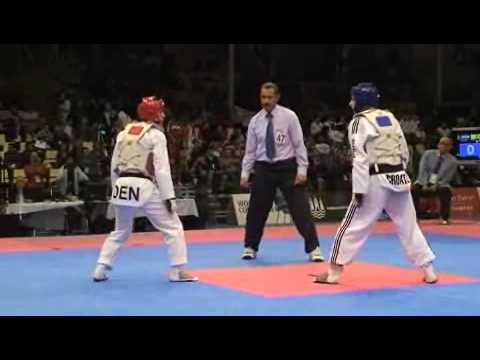 Male -58KG 2009 World Taekwondo Championships Copenhagen Croatia vs Denmark R4
