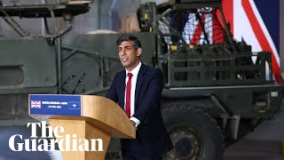 Rishi Sunak says increased military budget puts UK spending on 'war footing'